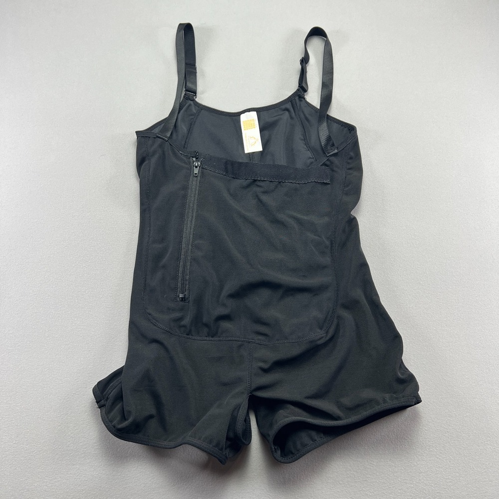 Topmelon Bust Shapewear Bodysuit Womens M Black Stretch Seamless Firm Control